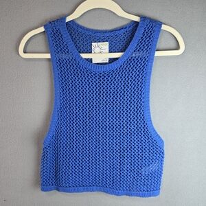 OFFLINE BY Aerie Blue Knit Sleeveless Top Women's Small